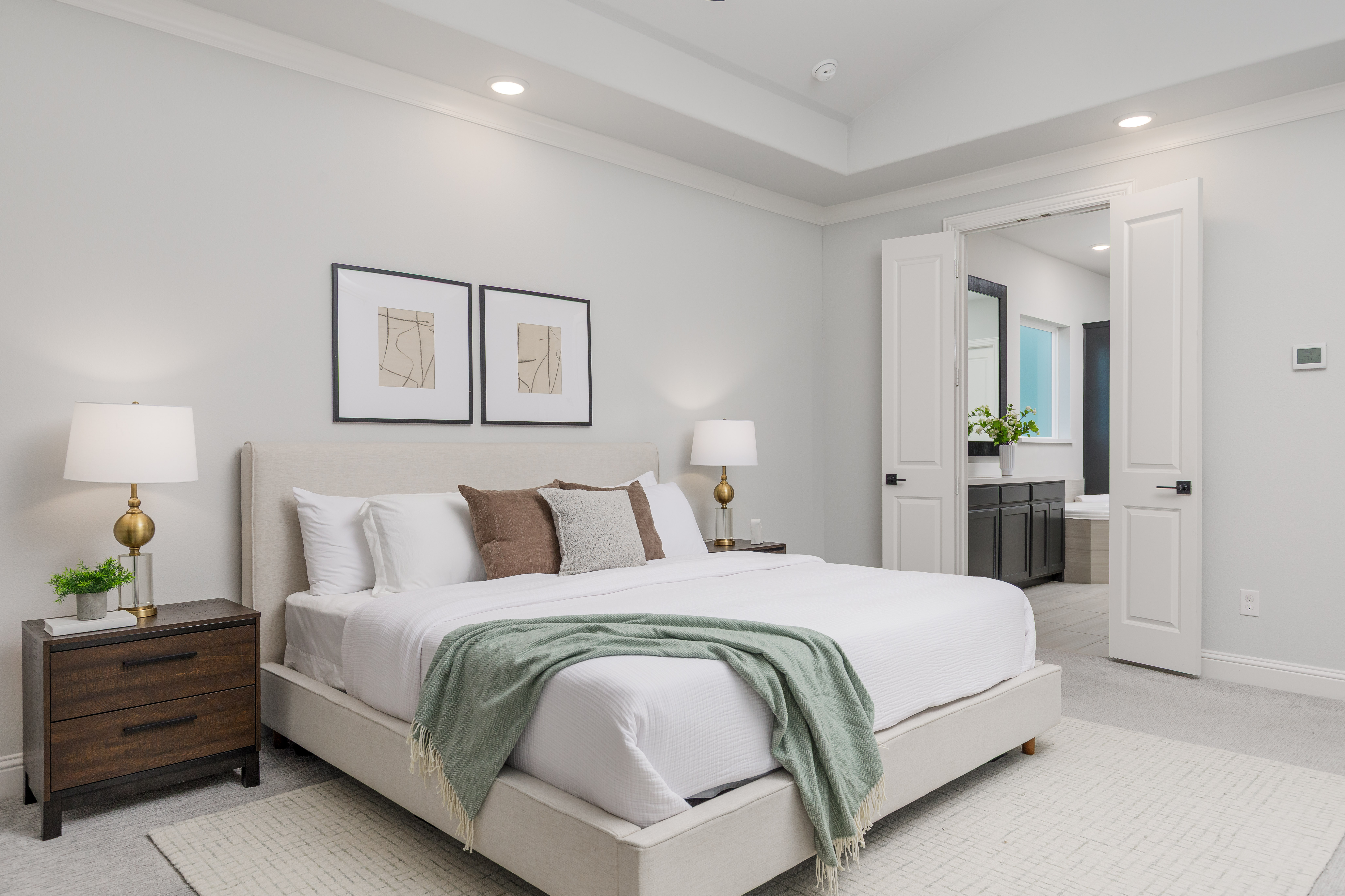 Elegant Master Bedroom with En-Suite View